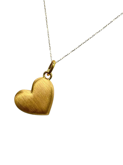 NO BRAND Heart Gold Necklace