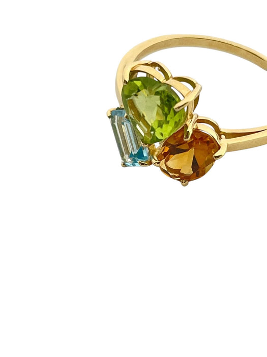 NO BRAND Multicolor Stone Ring