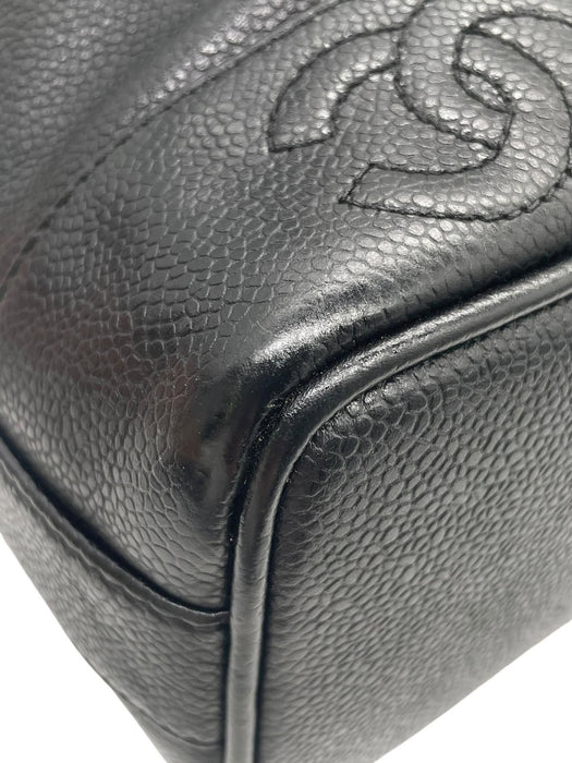 CHANEL Triple CC Caviar Bucket Shoulder Bag