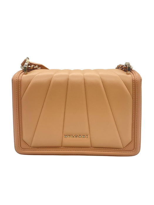 BVLGARI Serpenti Chain Pink Beige Shoulder Bag