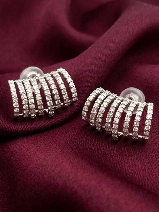 NO BRAND Crawler Diamond Stud Earrings