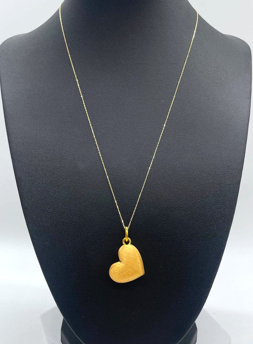 NO BRAND Heart Gold Necklace