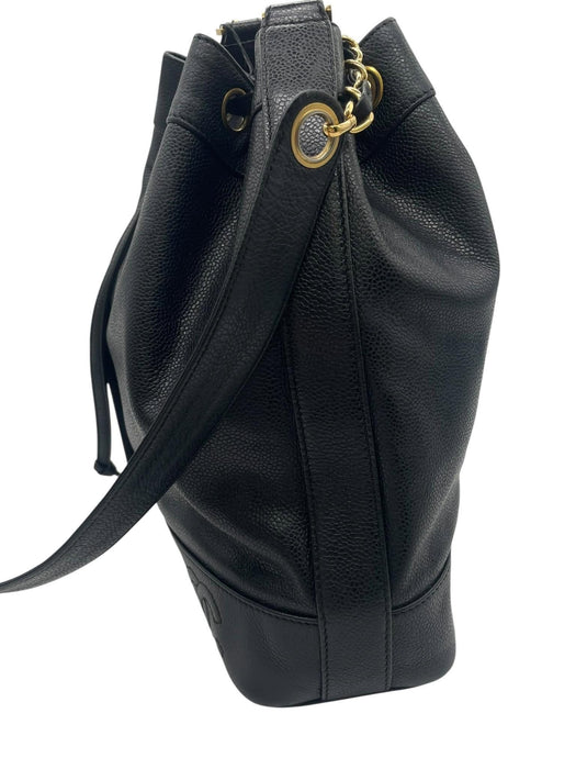 CHANEL Triple CC Caviar Bucket Shoulder Bag