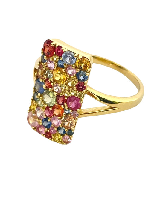 NO BRAND Multicolor Stone Ring