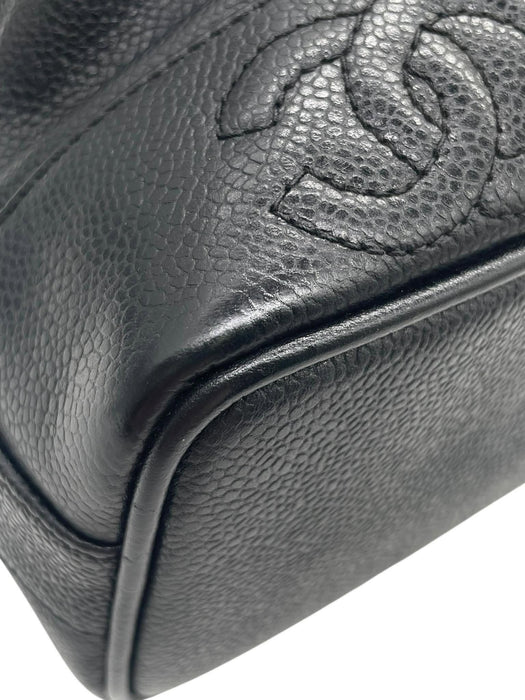 CHANEL Triple CC Caviar Bucket Shoulder Bag