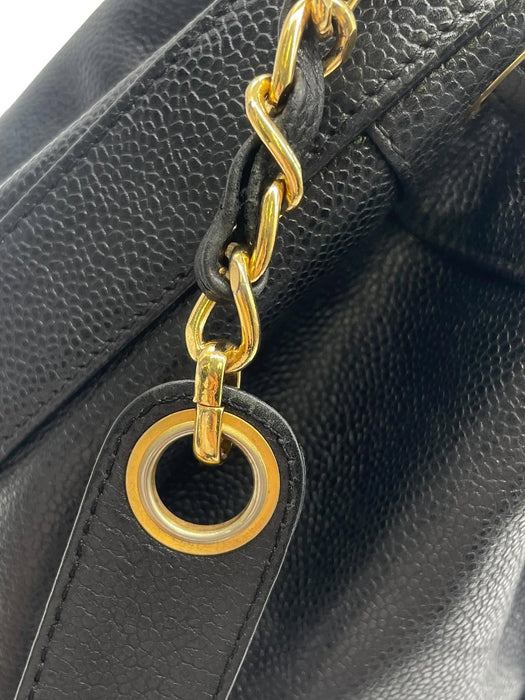 CHANEL Triple CC Caviar Bucket Shoulder Bag