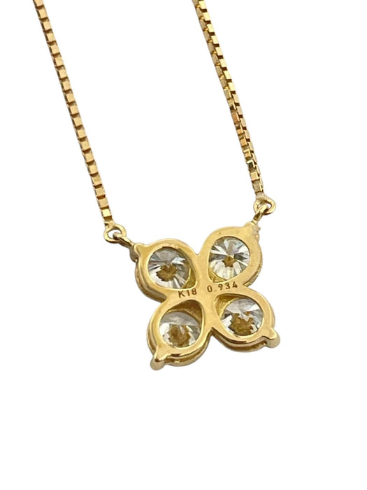 NO BRAND Clover Diamond Necklace