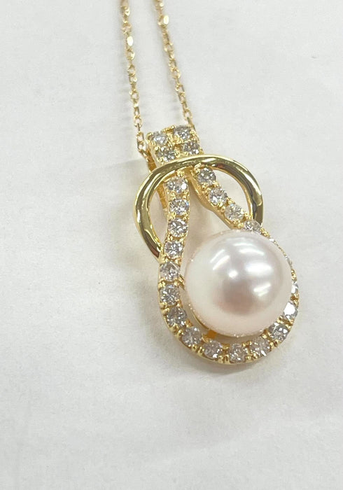 NO BRAND Pearl Diamond Necklace