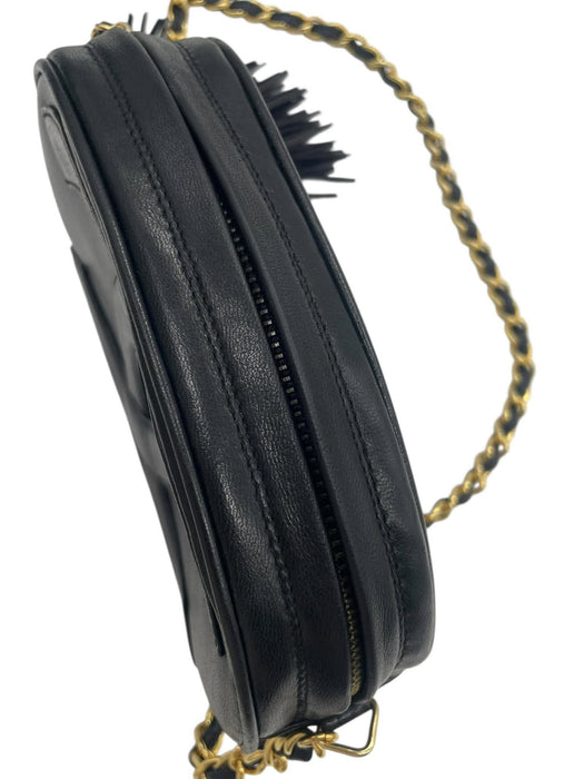 CHANEL CC Logo Tassel Oval Chain Shoulder Bag