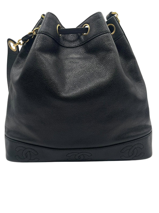 CHANEL Triple CC Caviar Bucket Shoulder Bag