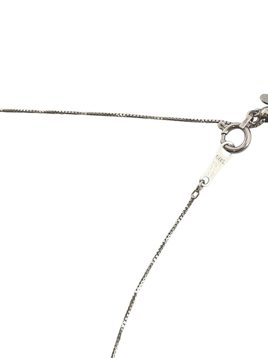NO BRAND Pear Shape Cluster Diamond Necklace