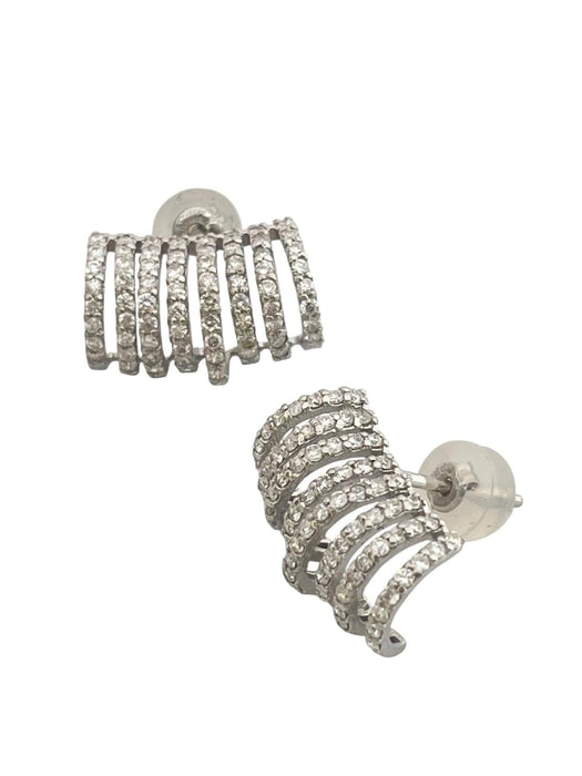 NO BRAND Crawler Diamond Stud Earrings