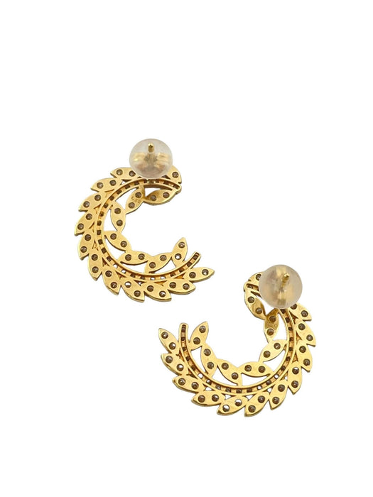 NO BRAND Cluster Diamond Stud Earrings