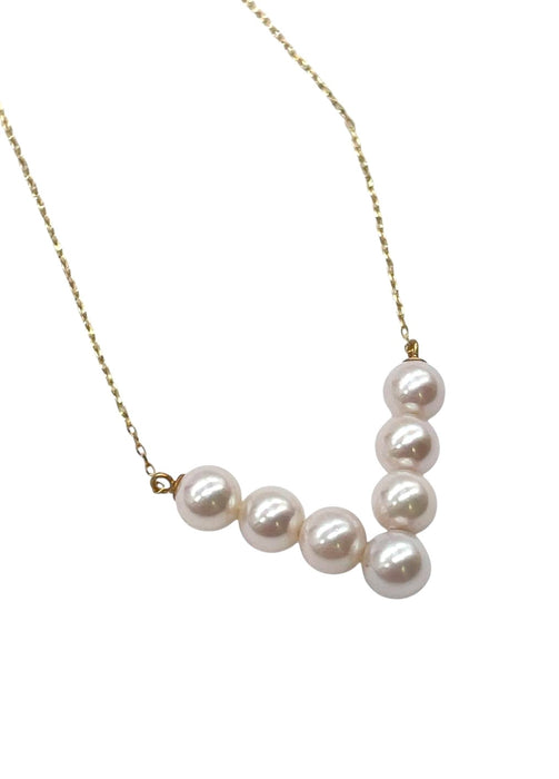 NO BRAND Akoya Pearl V Necklace