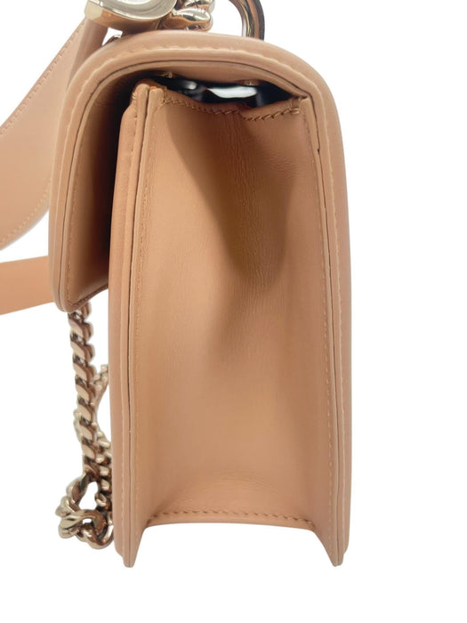BVLGARI Serpenti Chain Pink Beige Shoulder Bag