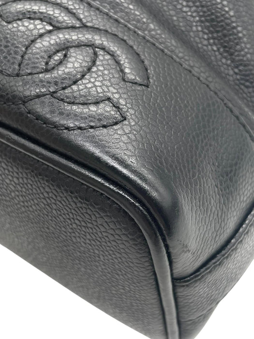 CHANEL Triple CC Caviar Bucket Shoulder Bag