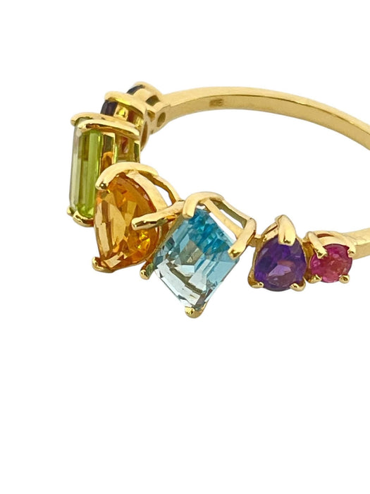 NO BRAND Multicolor Stone Ring