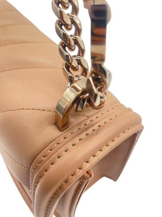 BVLGARI Serpenti Chain Pink Beige Shoulder Bag