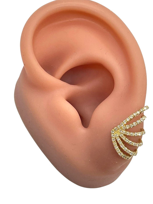 NO BRAND Crawler Diamond Stud Earrings
