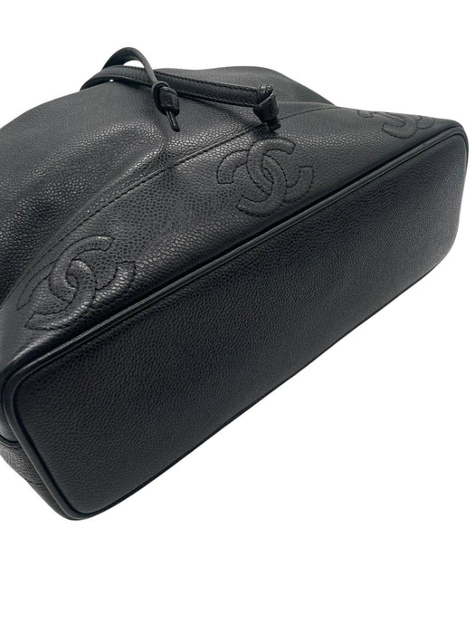 CHANEL Triple CC Caviar Bucket Shoulder Bag