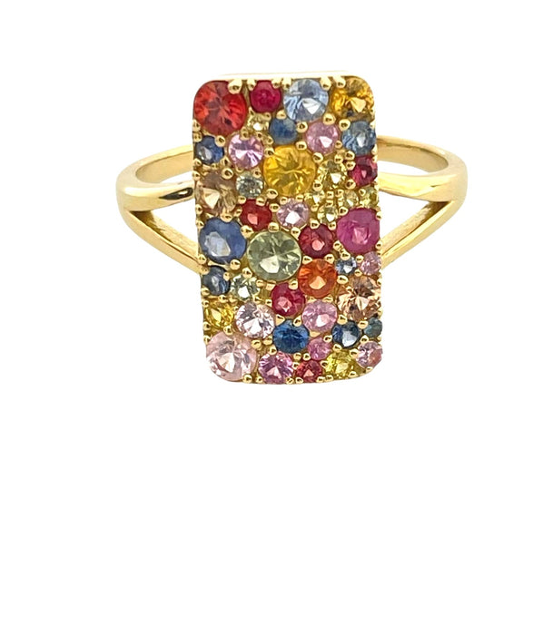 NO BRAND Multicolor Stone Ring