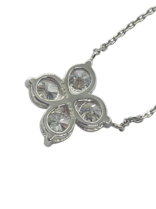 NO BRAND Clover Diamond Necklace