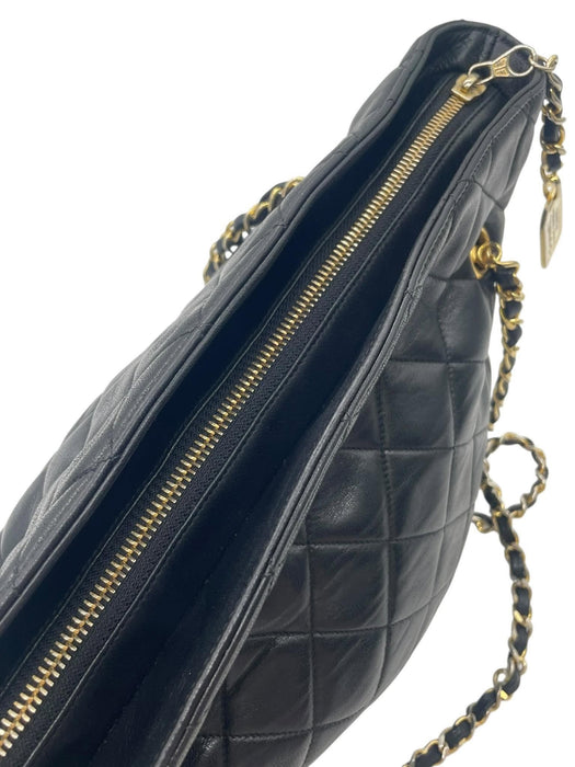 CHANEL Matelassé Lambskin Chain Shoulder Bag