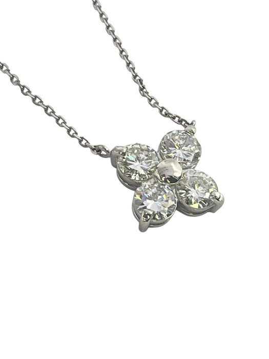 NO BRAND Clover Diamond Necklace