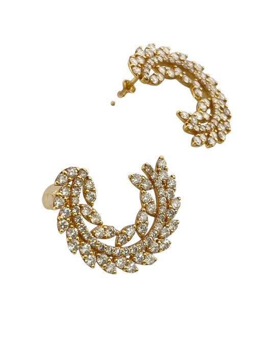 NO BRAND Cluster Diamond Stud Earrings