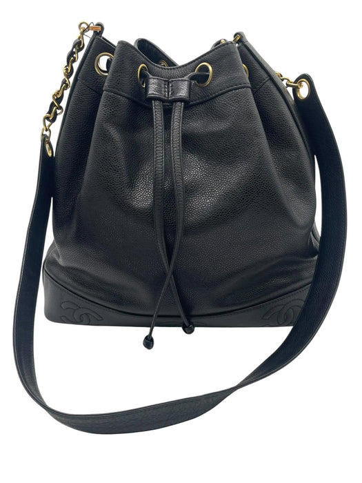 CHANEL Triple CC Caviar Bucket Shoulder Bag