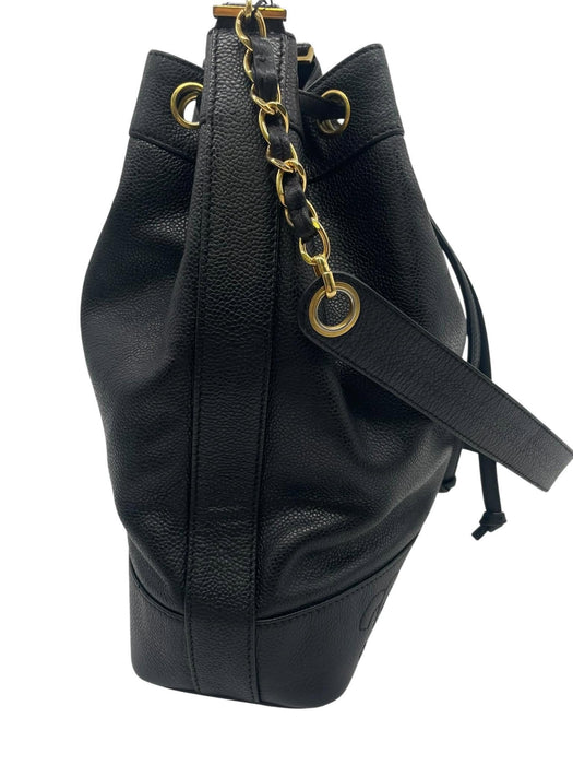 CHANEL Triple CC Caviar Bucket Shoulder Bag