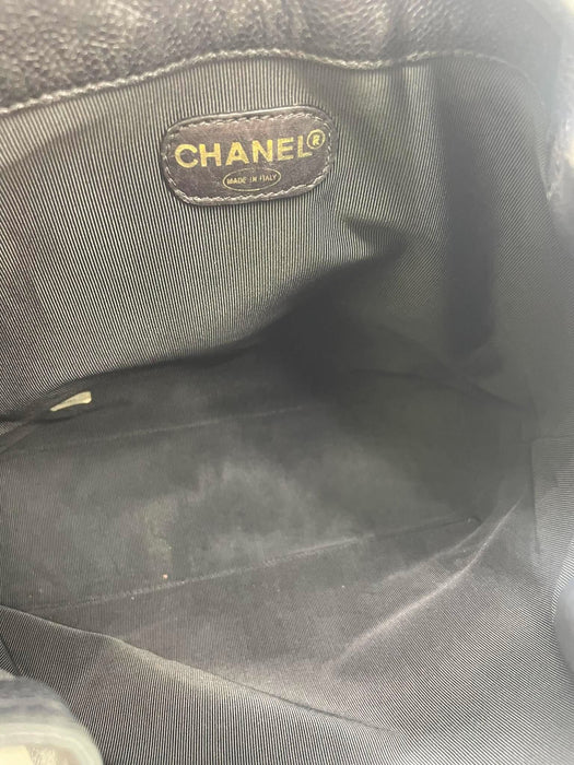 CHANEL Triple CC Caviar Bucket Shoulder Bag