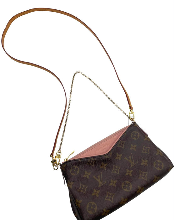LOUIS VUITTON Pallas Monogram Clutch 2-Way Bag