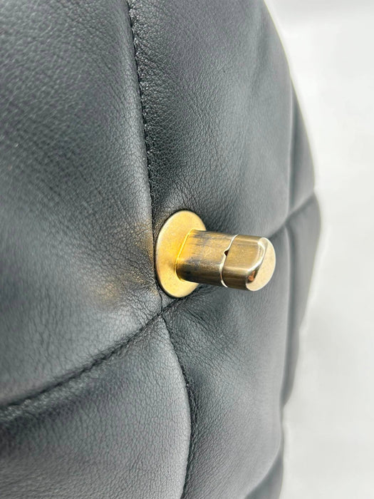 CHANEL 19 Interlocking CC Flap Lambskin Black Chain Shoulder Bag
