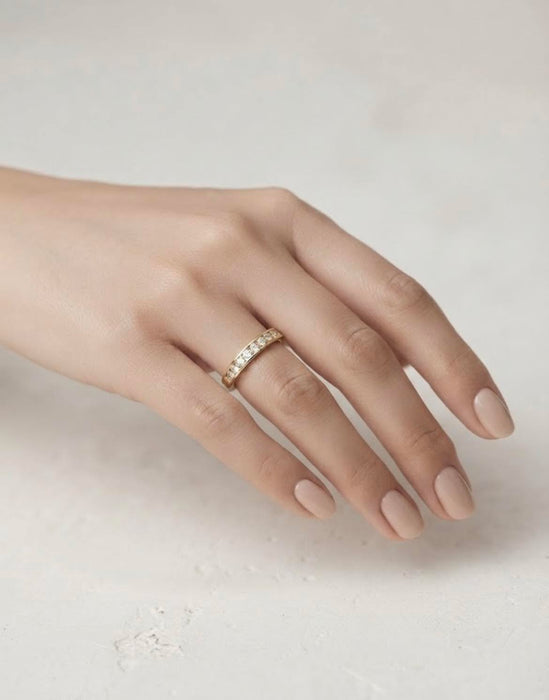 NO BRAND 10P Diamond Ring