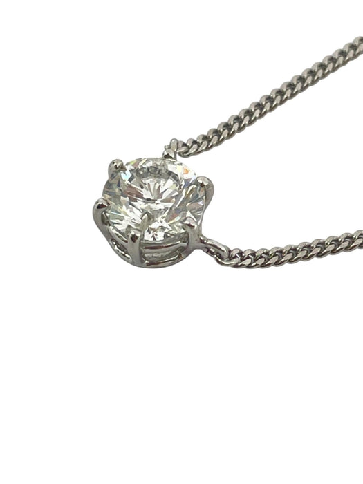NO BRAND Diamond Stud Necklace