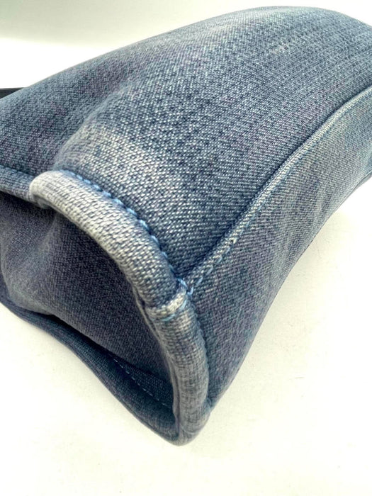 CHANEL Deauville Blue Denim Tote Shoulder Bag