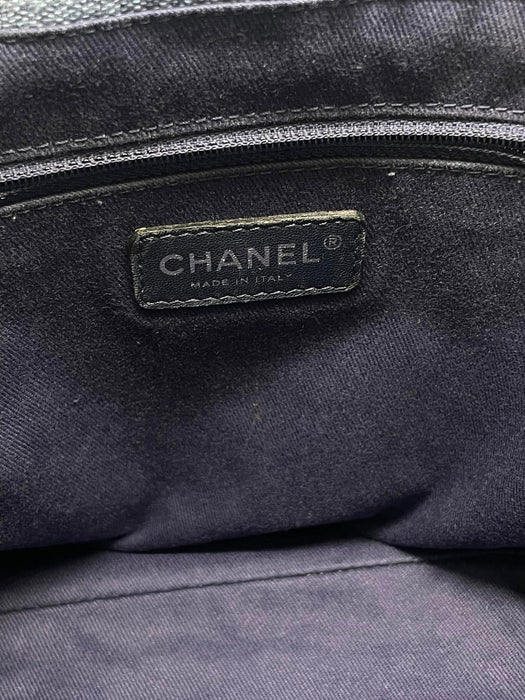 CHANEL Deauville Blue Denim Tote Shoulder Bag