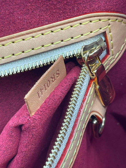 LOUIS VUITTON Annie GM White Multicolor Monogram Tote Bag