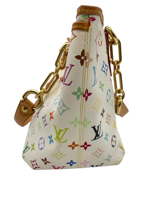 LOUIS VUITTON Annie GM White Multicolor Monogram Tote Bag