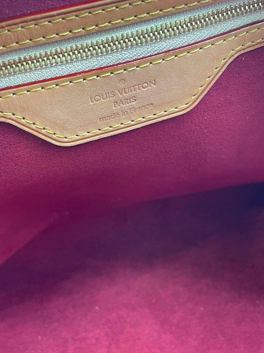 LOUIS VUITTON Annie GM White Multicolor Monogram Tote Bag