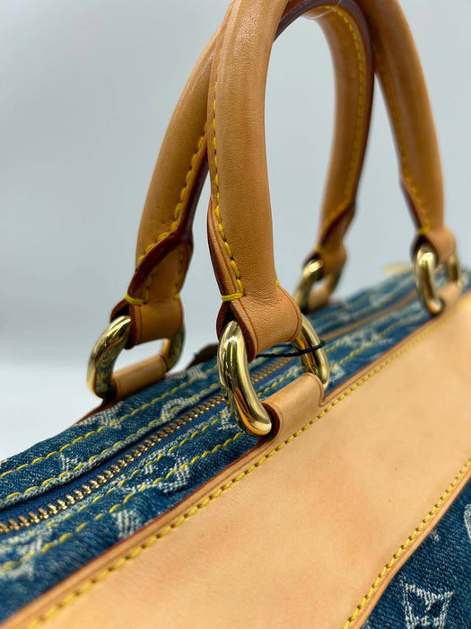 LOUIS VUITTON Denim Neo Speedy Handbag