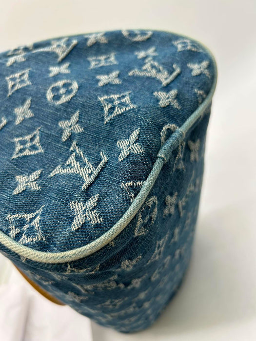 LOUIS VUITTON Denim Neo Speedy Handbag