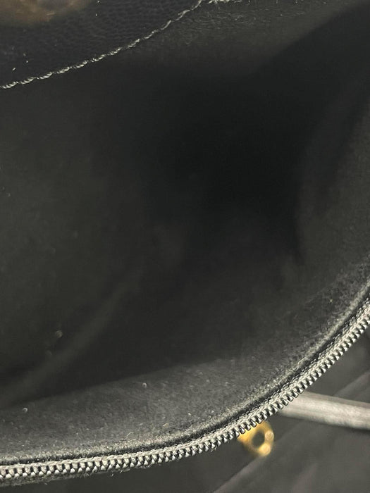 CHANEL Deauville Studded Black Caviar Leather 2-Way Bag