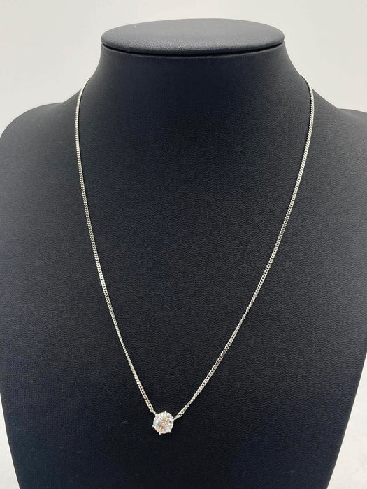 NO BRAND Diamond Stud Necklace