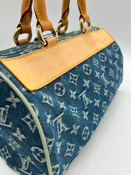LOUIS VUITTON Denim Neo Speedy Handbag