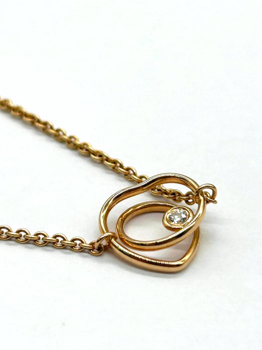 HERMES Vertige Coeur 1P Diamond Heart Bracelet