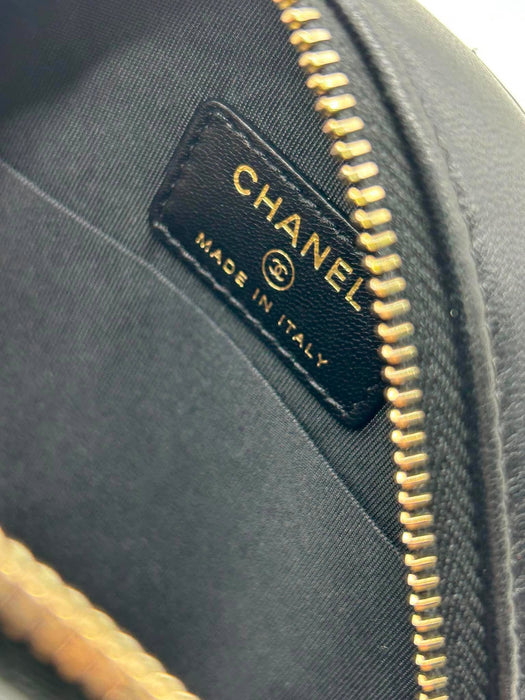 CHANEL Lucky Charms Lambskin Round Clutch Shoulder Bag