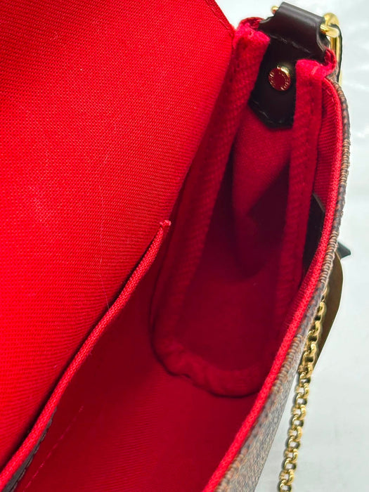 LOUIS VUITTON Favorite MM Damier Ebene Shoulder Bag