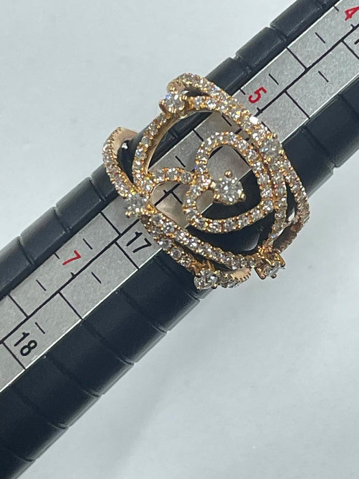 PONTE VECCHIO Heart Ornate Cluster Diamond Ring